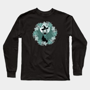 Winter Solstice Witch Yule Cheeky Witch® Long Sleeve T-Shirt